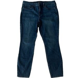 NYDJ Women's AMI Skinny High Rise Lift Tuck Technology Blue  Jeans Size 12P